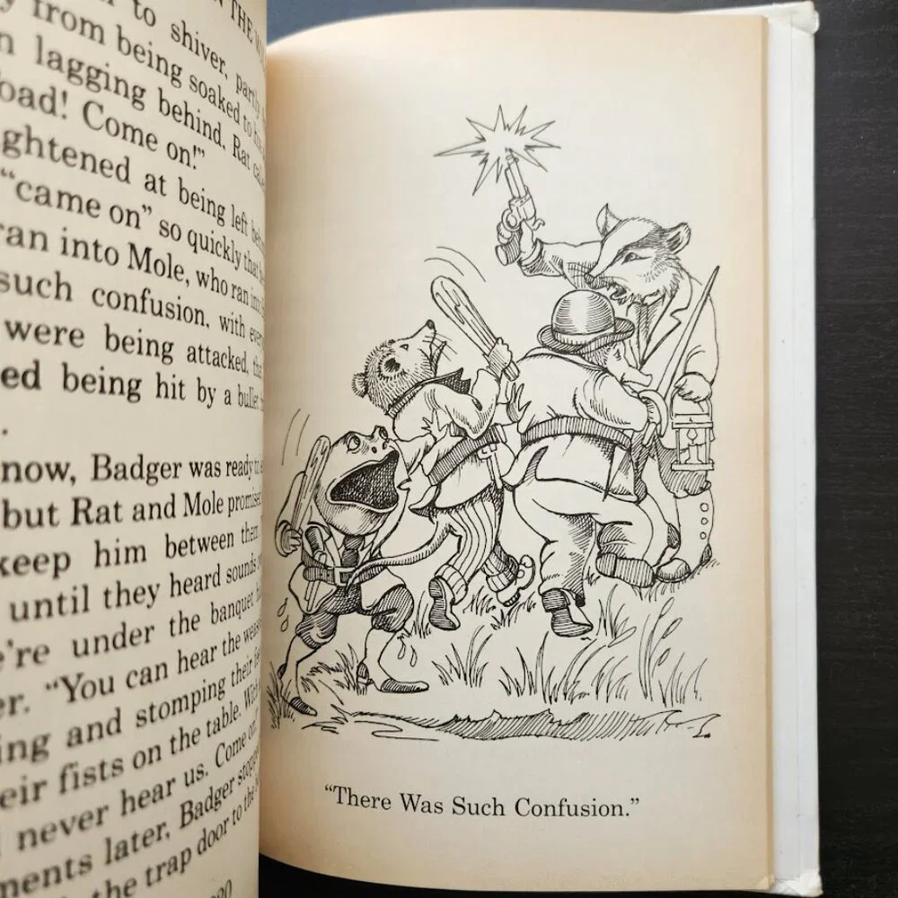 The Wind in the Willows 1996 Vintage Book Hardcover by Kenneth Graham  Print len